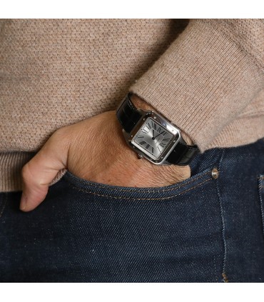 Cartier Santos Dumont stainless steel watch