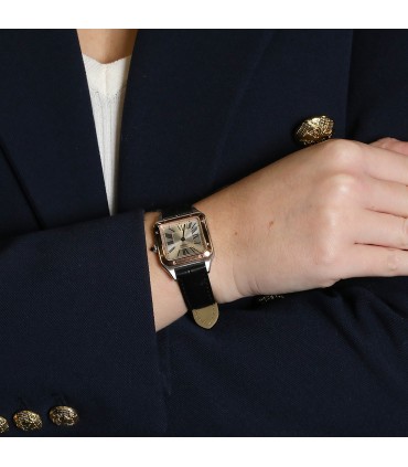 Cartier Santos Dumont gold and stainless steel watch