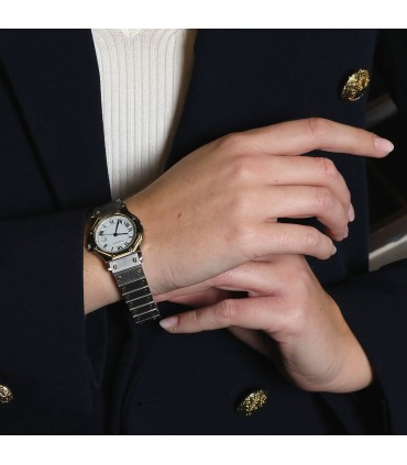 Cartier Santos Octogonale stainless steel and gold watch