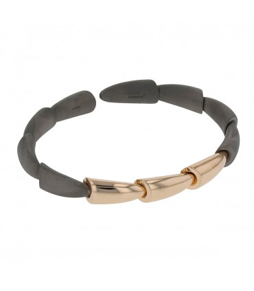 Vhernier Calla titanium and gold bracelet
