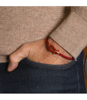 Fred Force 10 enamel and gold bracelet