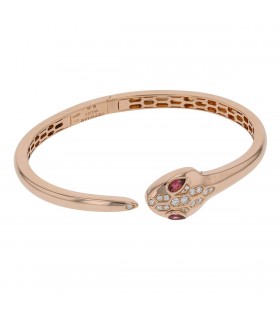 Bulgari Serpenti tourmalines, diamonds and gold bracelet