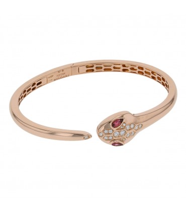 Bulgari Serpenti tourmalines, diamonds and gold bracelet