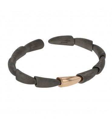 Vhernier Calla titanium and gold bracelet