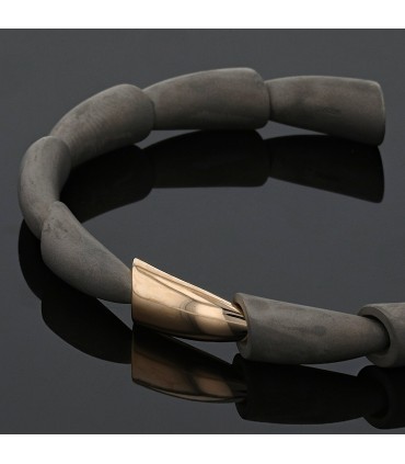 Vhernier Calla titanium and gold bracelet