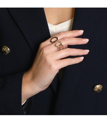 Pomellato Brera diamonds and gold ring