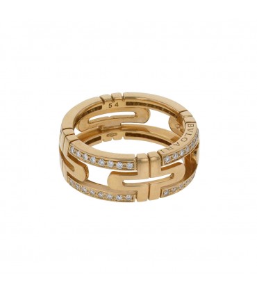 Bulgari Parentesi gold and diamonds ring