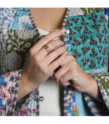 Bulgari Parentesi gold and diamonds ring