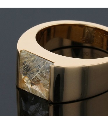Cartier Tank quartz and gold ring