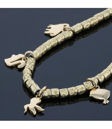 Dodo gold and silver bracelet