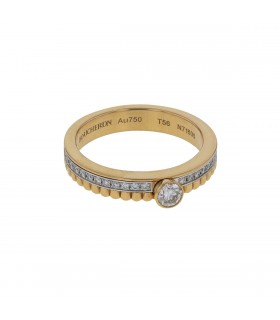 Boucheron Quatre diamonds and two tones gold ring