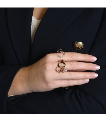 Pomellato Brera diamonds and gold ring