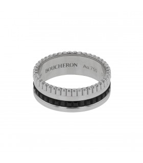 Boucheron Quatre gold and black PVD ring
