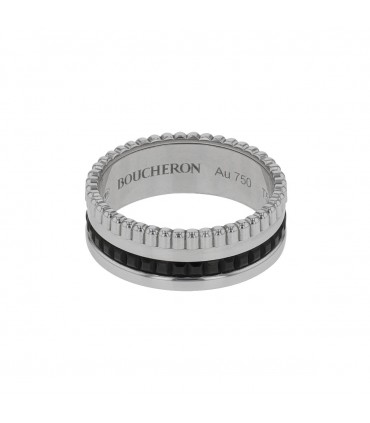 Boucheron Quatre gold and black PVD ring