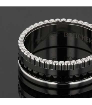 Boucheron Quatre gold and black PVD ring