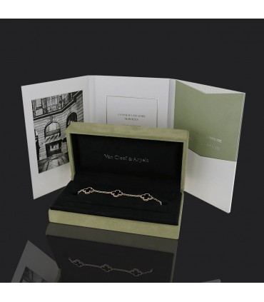 Van Cleef & Arpels Vintage Alhambra onyx and gold bracelet