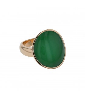 Vhernier Giotto quartz, jade and gold ring