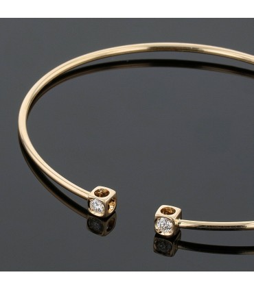 Dinh Van Cube diamonds and gold bracelet