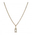 Cartier Double C diamonds and gold necklace
