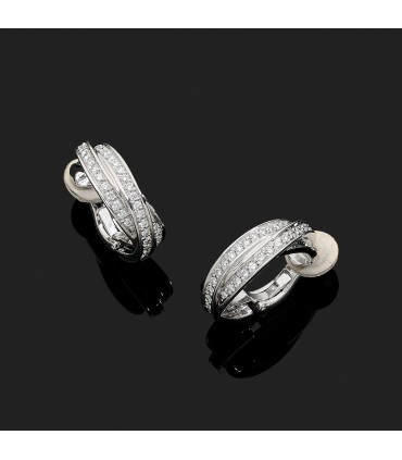 Cartier Trinity diamond and gold earrings