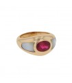 Mauboussin Nadia tourmaline, mother-of-pearl and gold ring