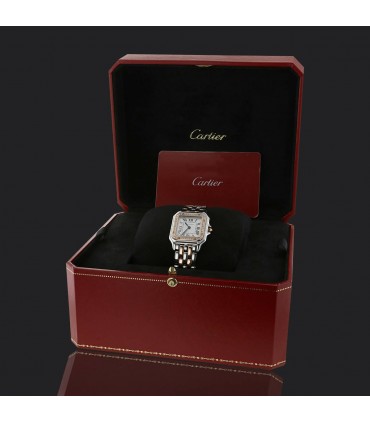 Cartier Panthère diamonds, gold and stainless steel watch