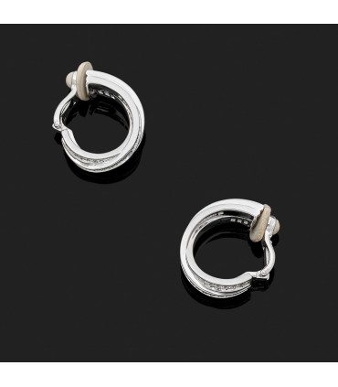 Cartier Trinity diamond and gold earrings