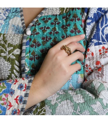 Boucheron bronze and gold ring