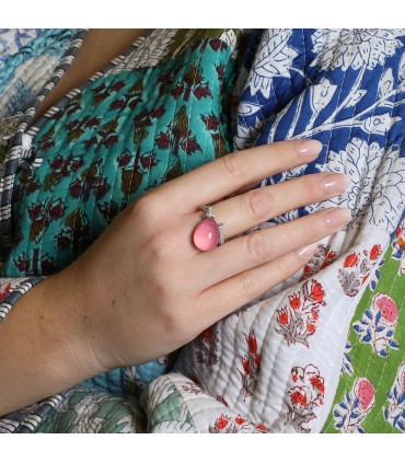 Vhernier Palloncino quartz, rhodonite, diamonds and gold ring