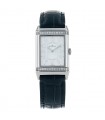 Jaeger Lecoultre Reverso stainless steel and diamonds watch