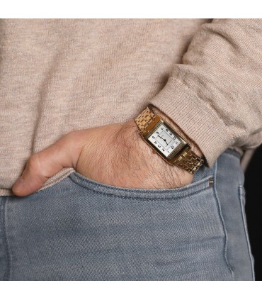 Jaeger Lecoultre Reverso gold watch