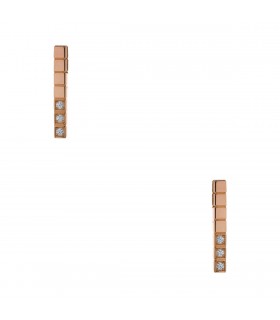 Chopard Ice Cube diamonds and gold earrings