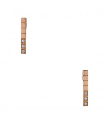 Chopard Ice Cube diamonds and gold earrings