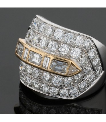 Bague or, diamants