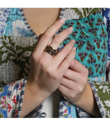 Bulgari B.Zero 1 marble and gold ring