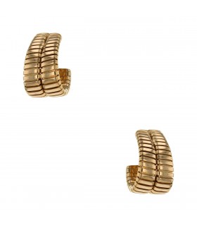 Bulgari Tubogas gold earrings
