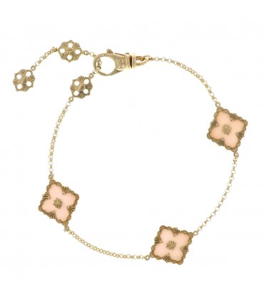 Buccellati Opera pink opal and gold bracelet