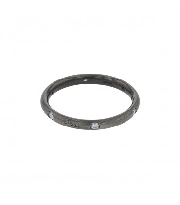 Pomellato Lucciole diamonds and titanium ring