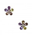 Bulgari Flora colored sapphires, diamond and gold earrings