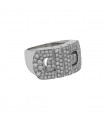 Bulgari Parentesi diamonds and gold ring