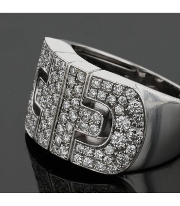 Bulgari Parentesi diamonds and gold ring