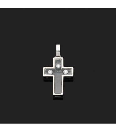 Pendentif Croix Chopard Happy Diamonds