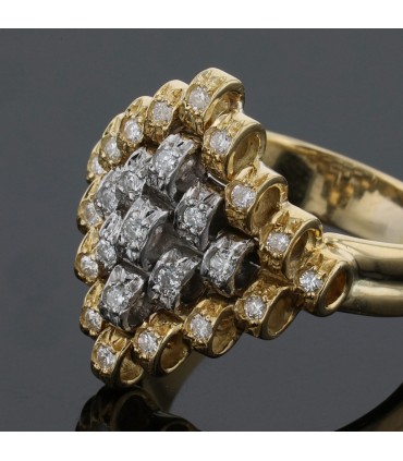 Bague or, diamants