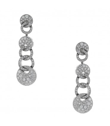 Bulgari diamonds and gold earrings