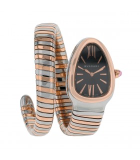 Bulgari Serpenti gold and stainless steel watch