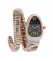 Bulgari Serpenti gold and stainless steel watch