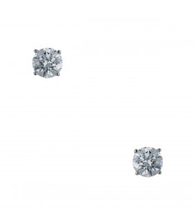 Boucles d’oreilles or, diamants