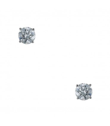 Boucles d’oreilles or, diamants