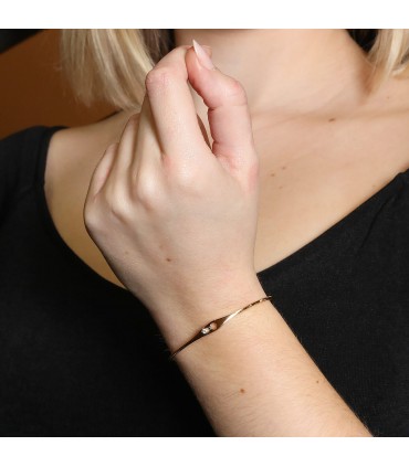 Dinh Van Serrure diamond and gold bracelet