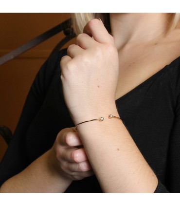 Dinh Van Cube diamonds and gold bracelet